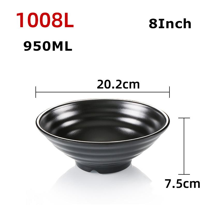 

Матовая меламиновая миска для рамэн в японском стиле, большие миски для лапши, контейнер для еды, фруктовый суп, рисовые миски, ресторанная кухонная посуда