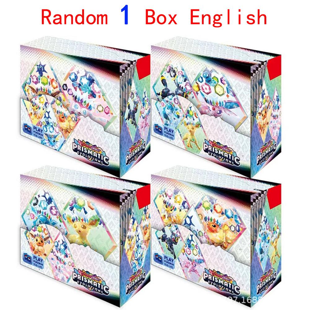 360Pcs Pokemon Card MEGA Lucario Prismatic Evolution Game Card English Booster Battle Transaction Pokemon Cards Collection Card