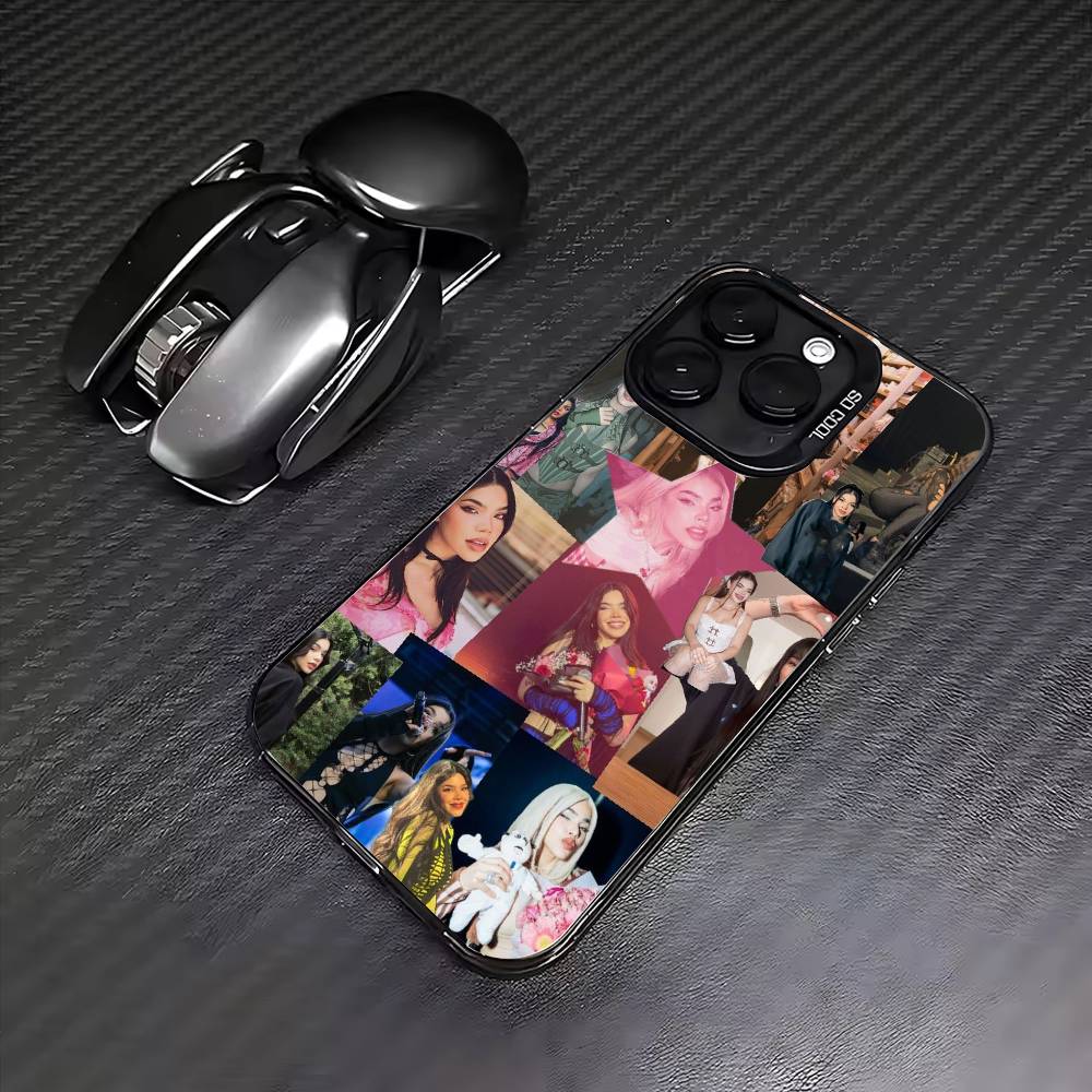 Singer Kenia O-S  Phone Case For iPhone17,16,15,14,13,12,11 Plus,Pro Max Colored Silver Plated Inside Cover