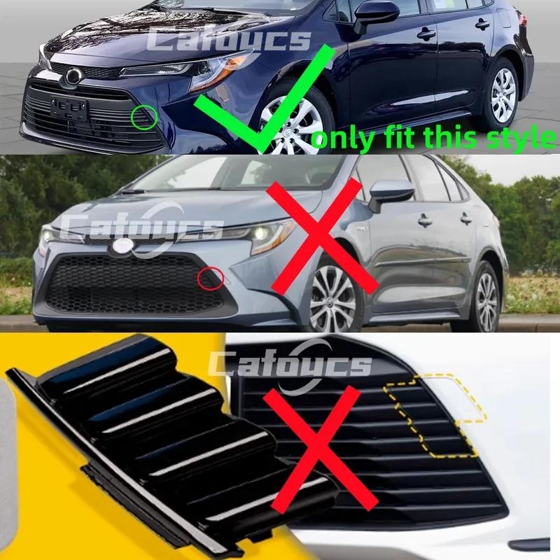 Matte Black Exterior Front Lower Grille Towing Hook Eye Hole Cover Trailer Cap For Toyota Corolla LE  2024 2025 53128-12190