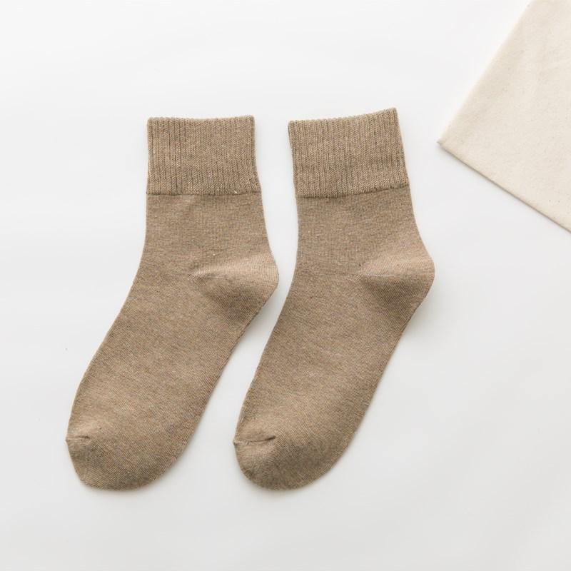 Spring/Summer Women's Mid-Calf Cotton Socks - Trendy Japanese/Korean Style, Candy Colors, Thick, Versatile