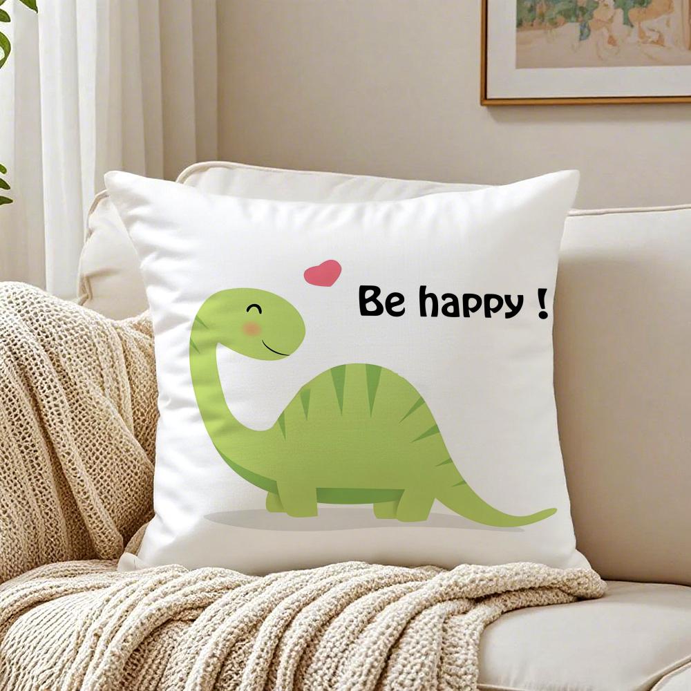 Cute Dinosaur Cushion Cover Pillowcase Antidustmite living Room Sofa Decor Cushion Room