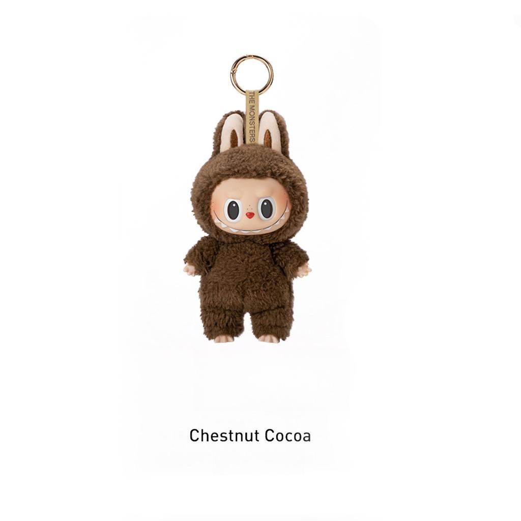 Mini Cute Labubu The Monsters Dolls Cardiac Macarone Kawai Guess Bag Figure Model Bag Keychain Decor  Replica for Xmas Gift