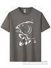 Summer Round Neck 3D Fish Print Top Fashionable Casual Short Sleeved Men's T-shirts
