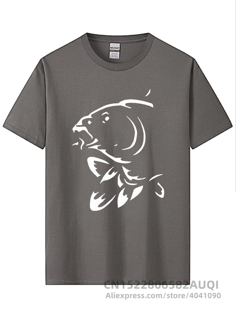 Summer Round Neck 3D Fish Print Top Fashionable Casual Short Sleeved Men's T-shirts