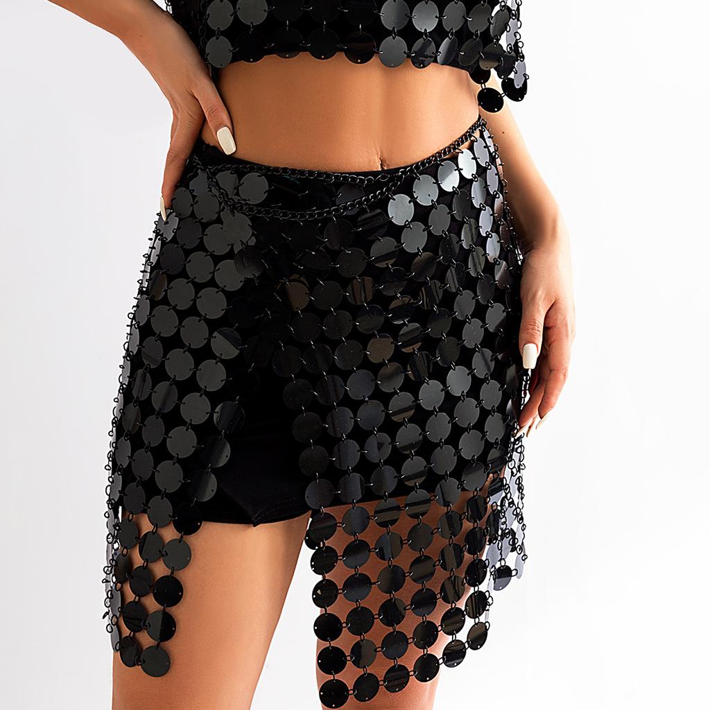 Creative Vest Sequins Hollow Street Shot Fashion Bikini Clothing Sexy Nightclub Hipster Fringed Body Chain