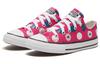 Converse Chuck Taylor All Star Low Top Kids Canvas Shoes Blue Pink Polka Dots Teenagers 667598C