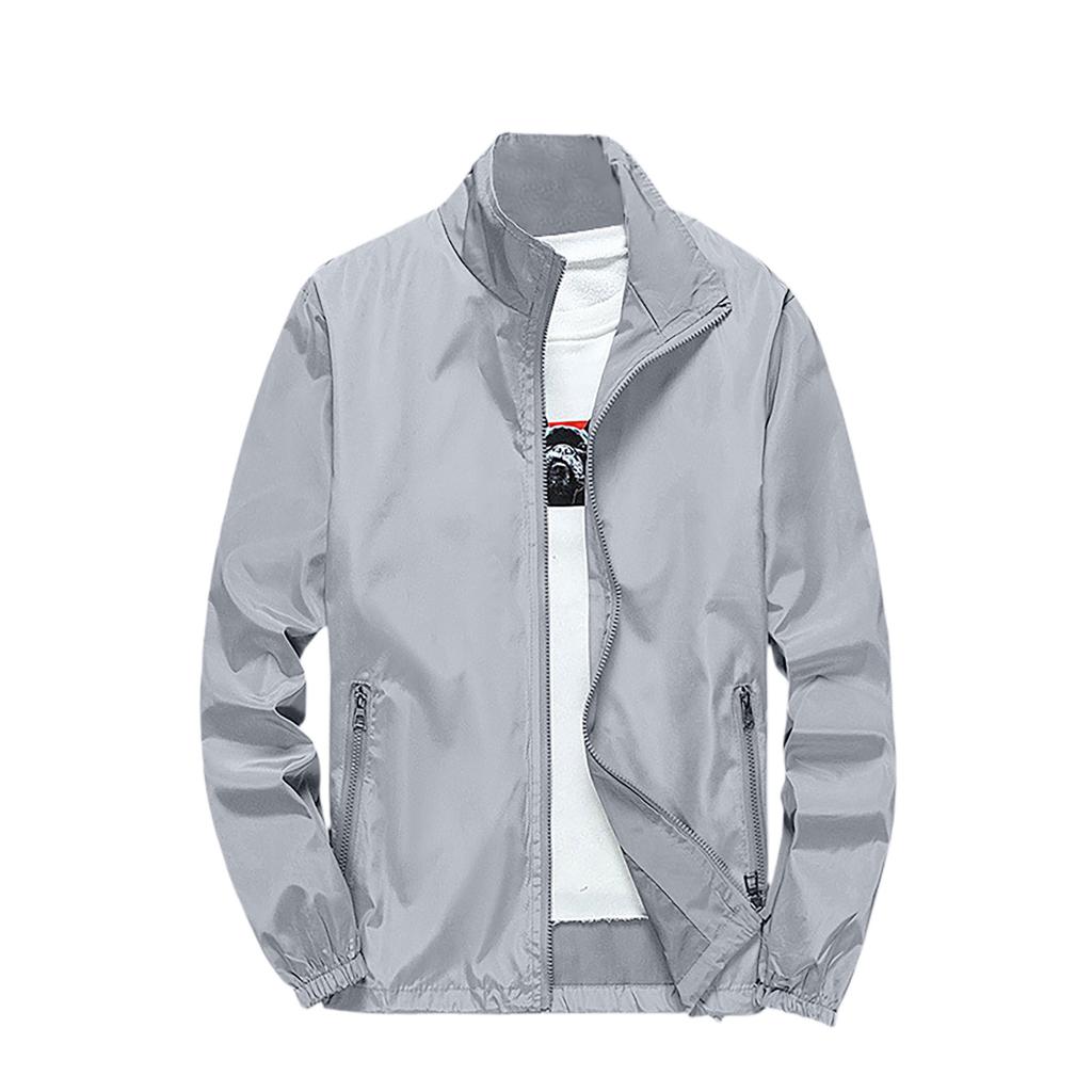 Men's Summer Light And Solid Color Outdoor Loose Large-sized Sun-protective Clothing,  Windbreaker Jacket