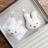 New Miffy Keychain High Color Value Cartoon Doll Rabbit Shape Creative Men's and Women's Cute Car Schoolbag Pendant Decoration