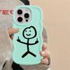Soft Phone Cover Case for iPhone 12 13 11 8 XR 14 17 Air 16 Pro Max 15 Plus Cartoon Matchman