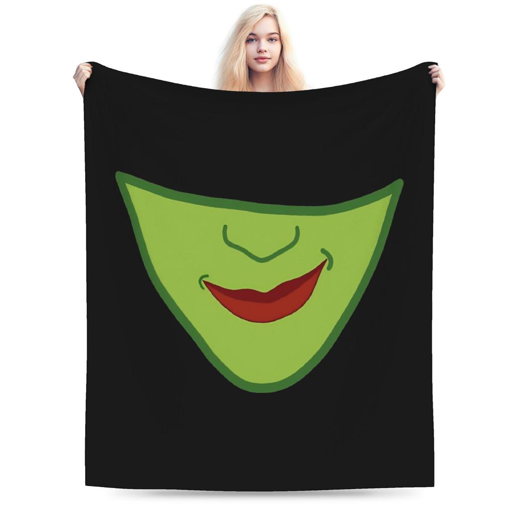W-Wicked 2 Musical Movie Glinda Elphaba Blanket Warm Soft Street Trend Plush Throw Blanket Flannel Bedspread Bed Cover