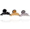 WKOUD Punk Stainless Steel Stud Earrings For Men Women Gothic Rockets Arrow Finger Cool Prevent Allergy Gold Black Puncture