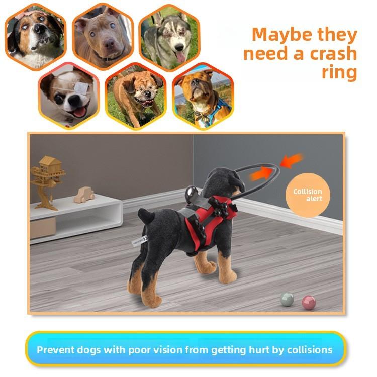 Sicherheitskragen für blinde Hunde mit stoßfestem Design für die Pflege älterer Hunde