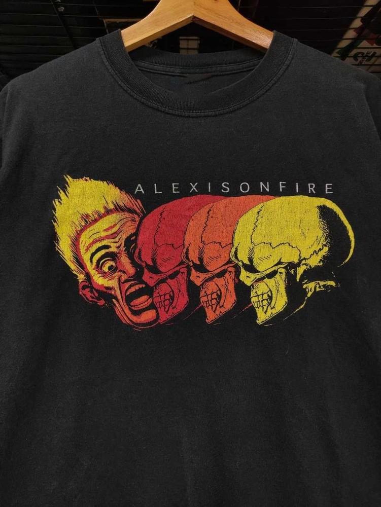 Vintage 00#039s Alexisonfire Emo Posthardcore Band TShirt ZL525 FREE SHIPPING S