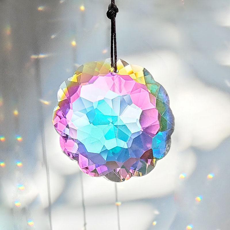 Heart Crystal Sun Catcher: Rainbow Prism Light & Shadow Hanging Ornament - Creative Toy Gift for Kids