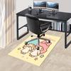 Office Rug Little Twin Stars, Anime Characters Anti-Slip Rug, Machine Washable for Living Room, Bedroom, Office, Multiple Sizes, Bedroom Mat, Decorati