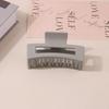 8.5CM x 10.5CM Rectangular Matte PS Hair Clip - Simple Shark Hair Accessory