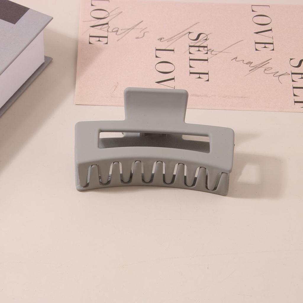 8.5CM x 10.5CM Rectangular Matte PS Hair Clip - Simple Shark Hair Accessory