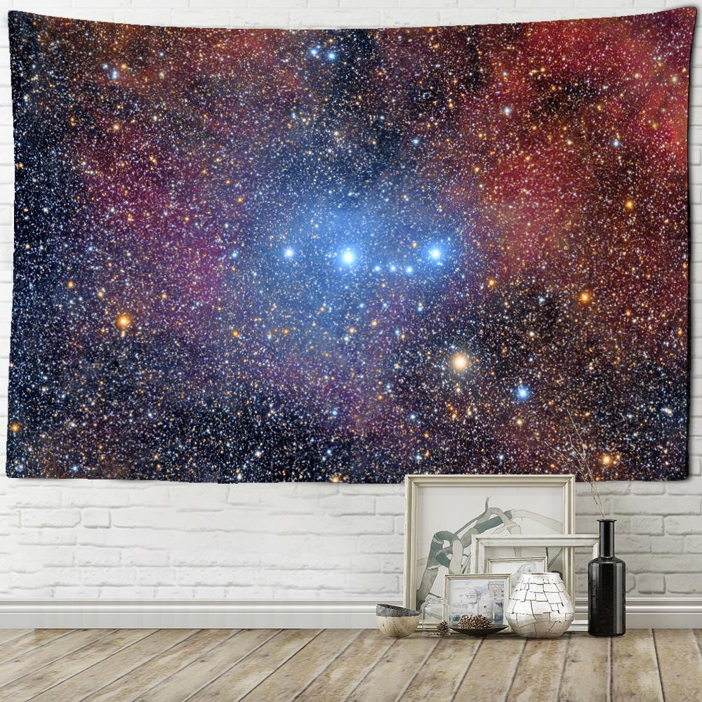 Star Cluster Planet Night Sky Astronomy Universe Landscape Tapestry Wall Hanging Mystical Witchcraft Psychedelic Home Decor