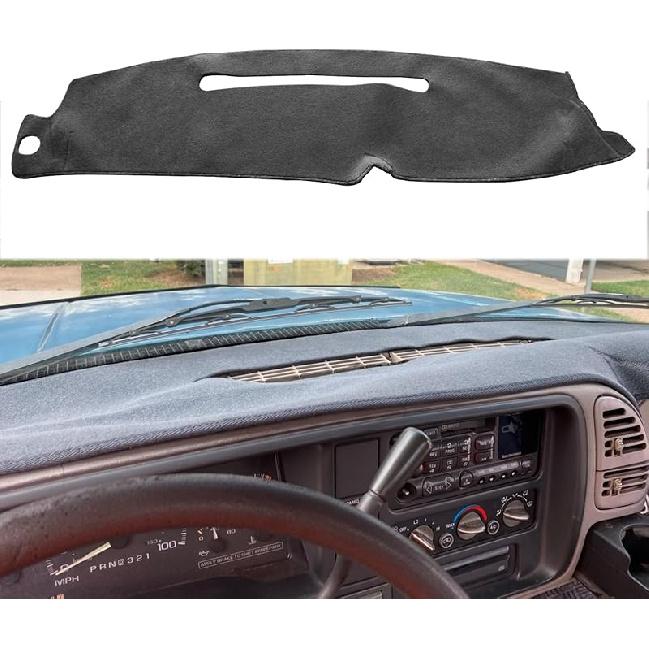 Dashboard Dash Cover Mat Compatible With 1997-2000 Chevy Chevrolet/GMC C1500 C2500 C3500 K1500 K2500 K3500 1997-1999 GMC Yukon/Chevy Tahoe Suburban