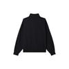 Jordan Solid Color High Collar Loose Pullover Long Sleeve Sweatshirt Women Tops Black FD7222-010