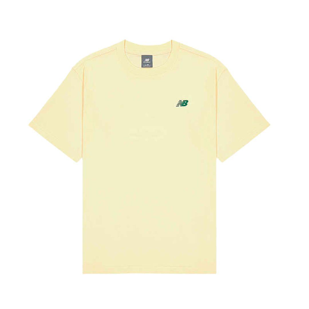 New Balance T Shirts Men s Light Yellow Crew Neck Moderate NEF31311-LYL L