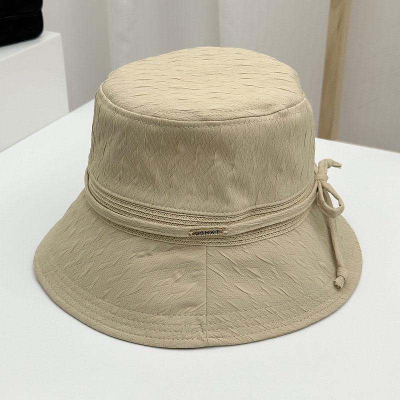 Bucket Hat Women Summer Hats For Women With Bow Sun Protection Korean Style Trendy Fisherman Cap Female Sun Hat New