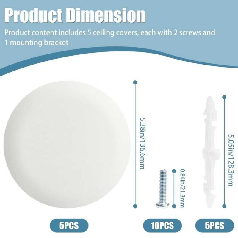 Easyly Installation Concealed Cover Plate Ceiling Cover Plate for 3.5 To 5 Inch Electrical Boxes