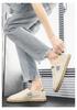 Pánské letní plátěné slip-on boty z lnu - Ležérní lehký rybářský styl