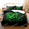 Hip Hop Angry Geometry Dash Bedding Set Single Twin Full Queen King Size Bed Set Game Bedroom Duvetcover Sets Anime Bed