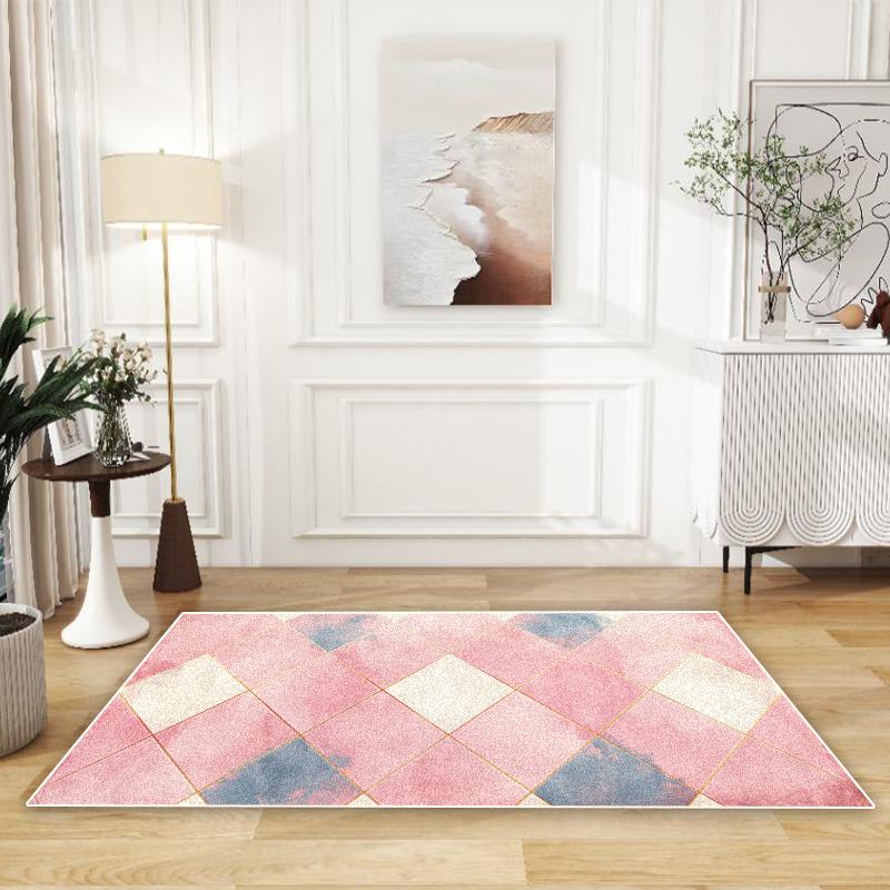 Modny Dywan w Stylu Lekkiego Luksusu Salon Dekoracja Domu Stoliki Kawowe Antypoślizgowe Dywaniki Pod Sofę Sypialnia Zmywalne Maty Podłogowe