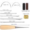 M-Modern-11 Pcs Leather Sewing Tool Kit, Leather Craft Stitching Sewing Kit For DIY Crafts Canvas Leather Repair