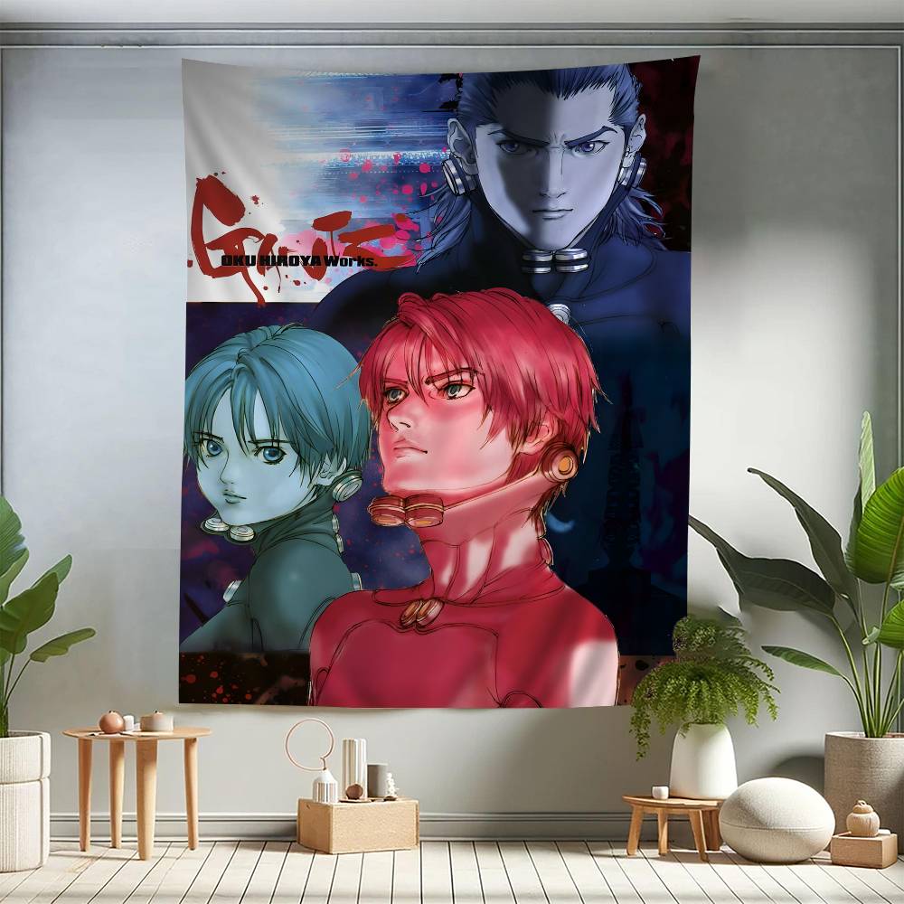 Japan Anime Gantz Tapestry Art Printing Art Science Fiction Room Home Decor Wall Art Decor
