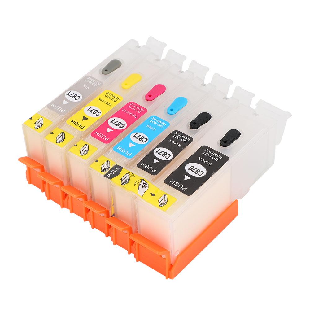 Ink Cartridge Set 5 Colors Printer Accessories for Canon PGI-870BK CLI-871BKCMYGY