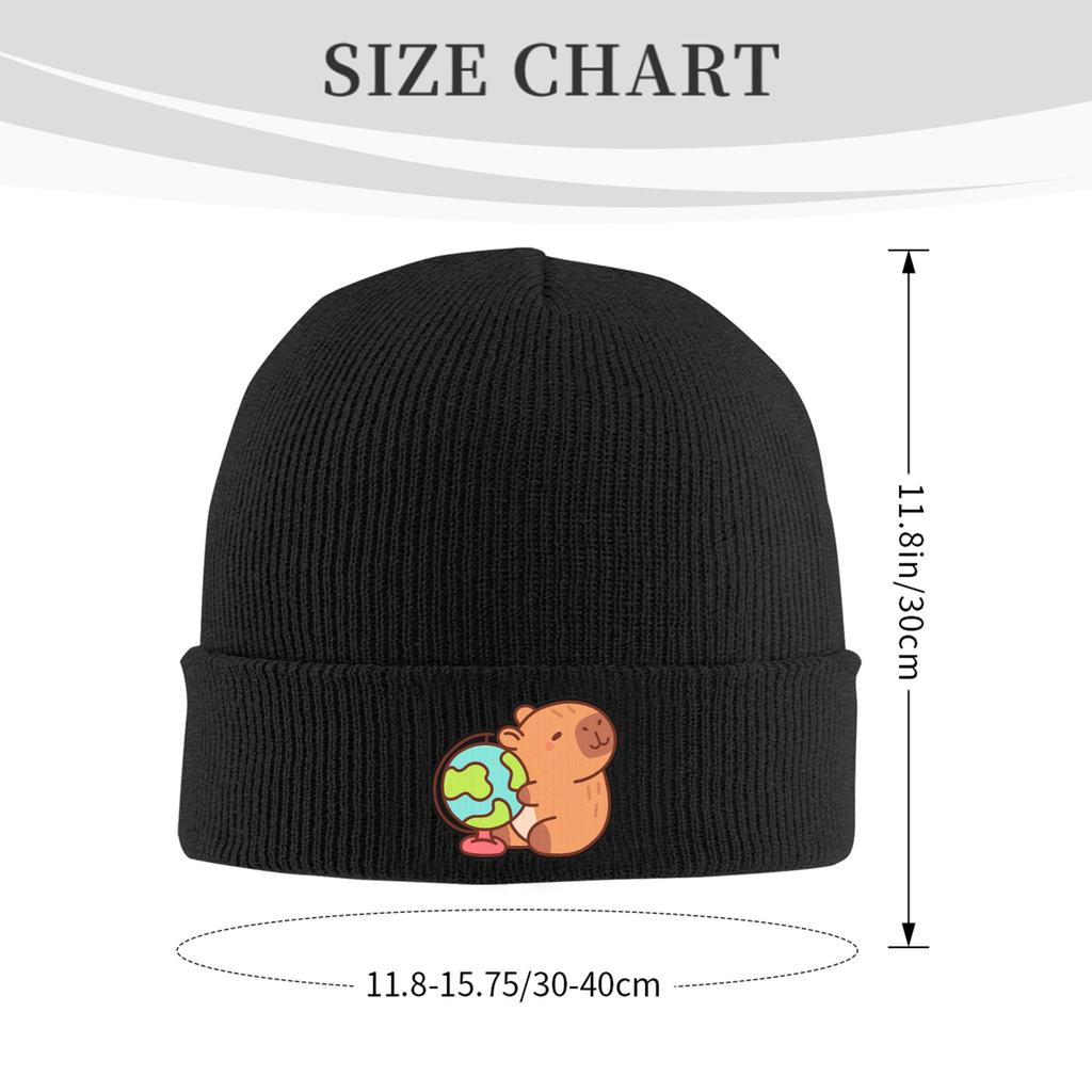 Capybara   Warm Knitted Cap Winter Knit Bonnet Hat Skullies Beanies Hip Hop Caps for Unisex