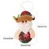 Christmas Tree Santa Ornament Lanyard Included Polyester Fibre Santa Pendant Decor For Christmas For Living Room Bedroom Mantel