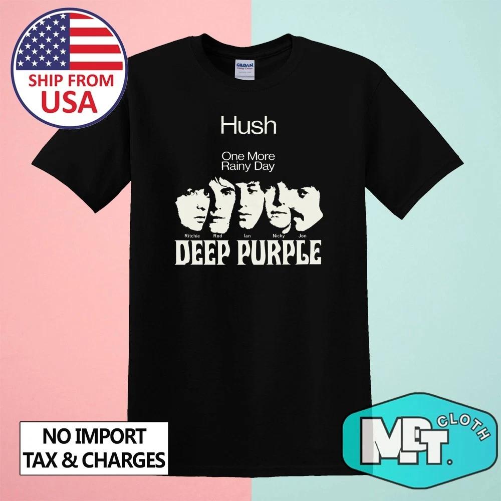Deep Purple Hush Men s Black Size S-5XL 4XL