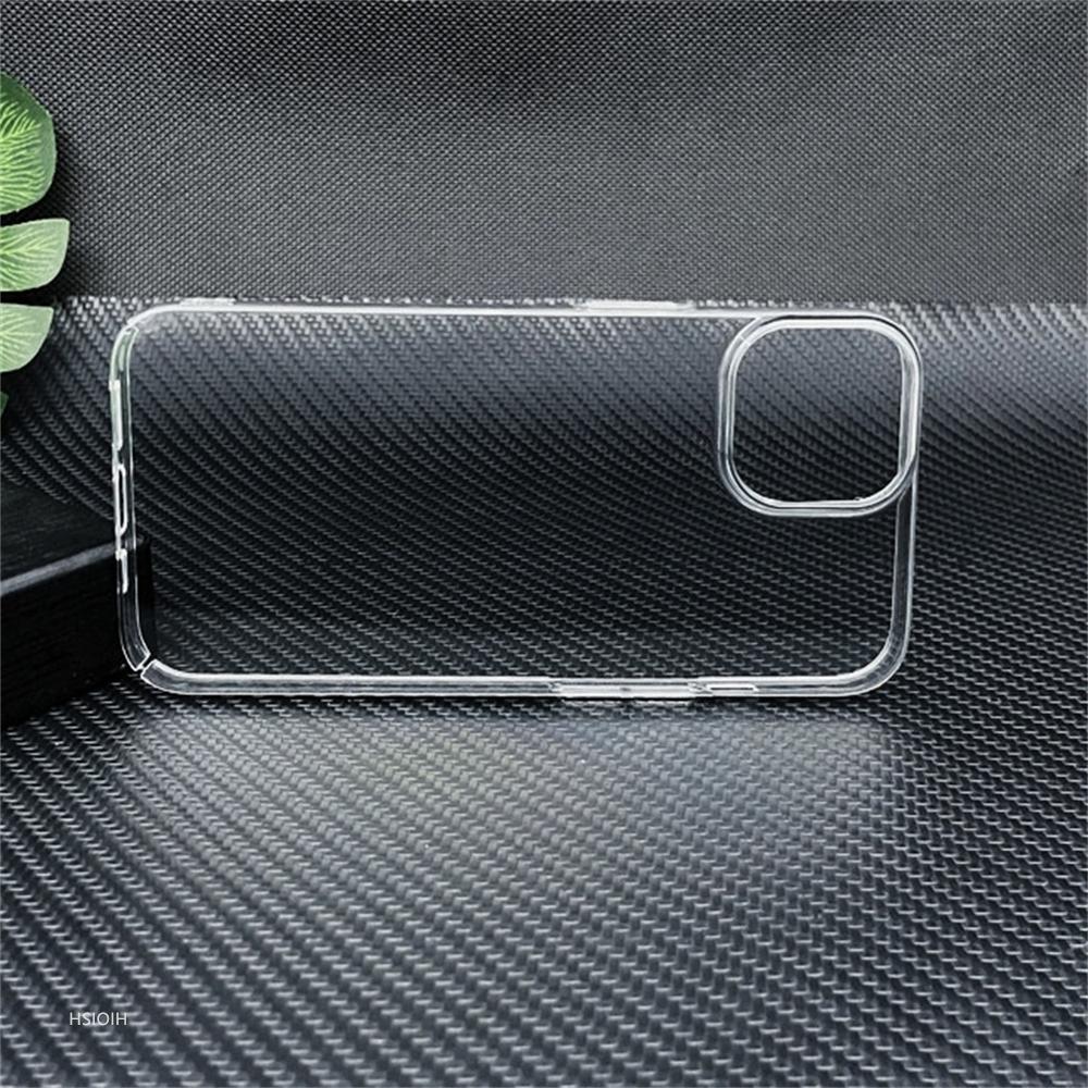 Ultra Clear PC Hard Case for iPhone 11 12 13 14 15 16 Pro17 Max Air Plus Case Slim Transparent Protective Back Cover