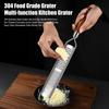 304 Stainless Steel Grater with Anti-Slip Handle Multi-Function Cheese Chocolate Lemon Zester Nutmeg
