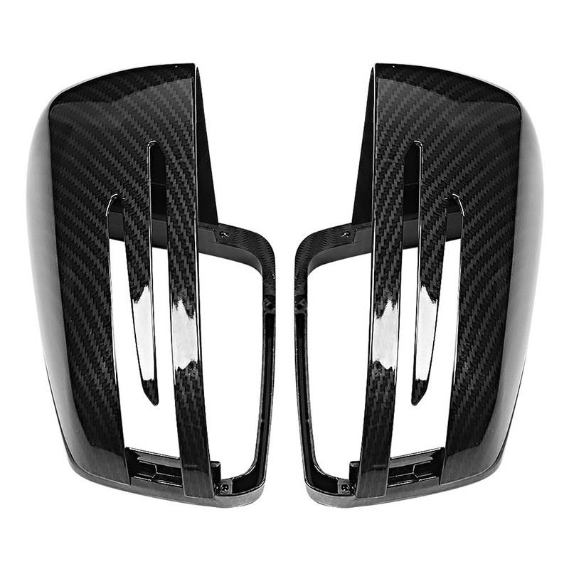For Mercedes Benz A B C Class W176 W246 W204 Car Door Side Mirror Shells Carbon Fiber Rearview Mirror Cap Exterior Parts