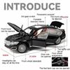 1/24 Scale BMW 760Li Toys Model Car Alloy Diecast Vehicle Model with Light and Sound Simulated Car Toy for Children Gifts Collection