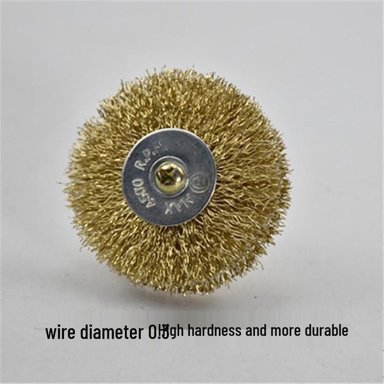 Electric Steel Wire Brush with Handle - Rust Removal, Polishing, and Cleaning.