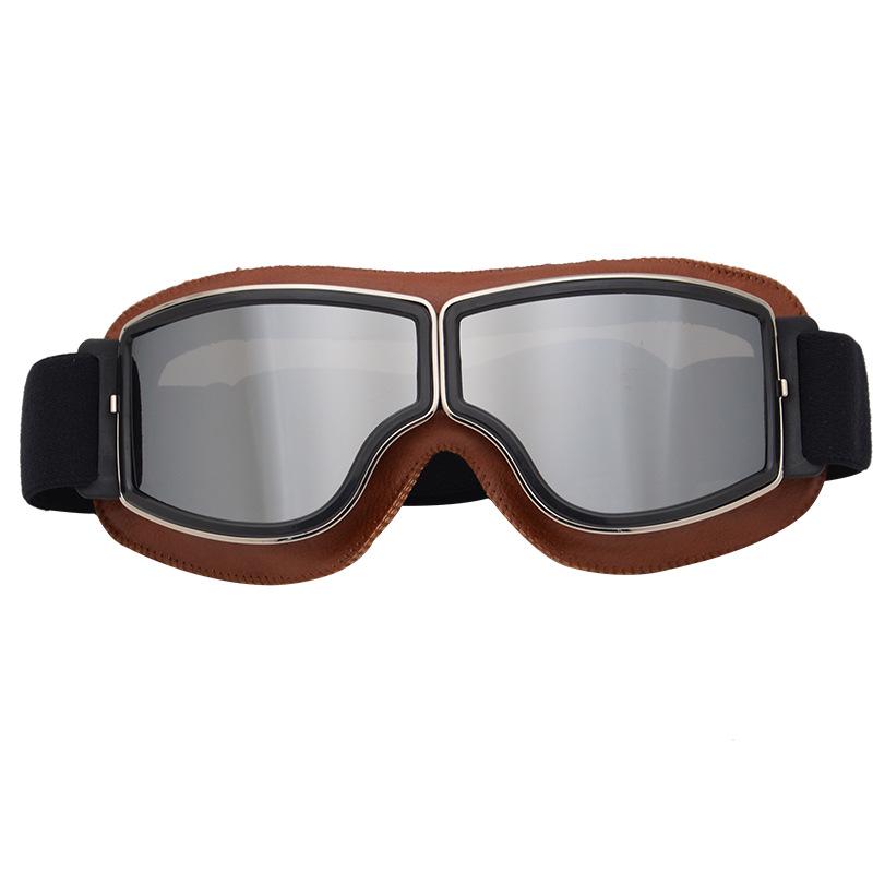 Retro Motorcycle Riding Goggles - Windproof & Dustproof for Off-road & Electric Vehicles
