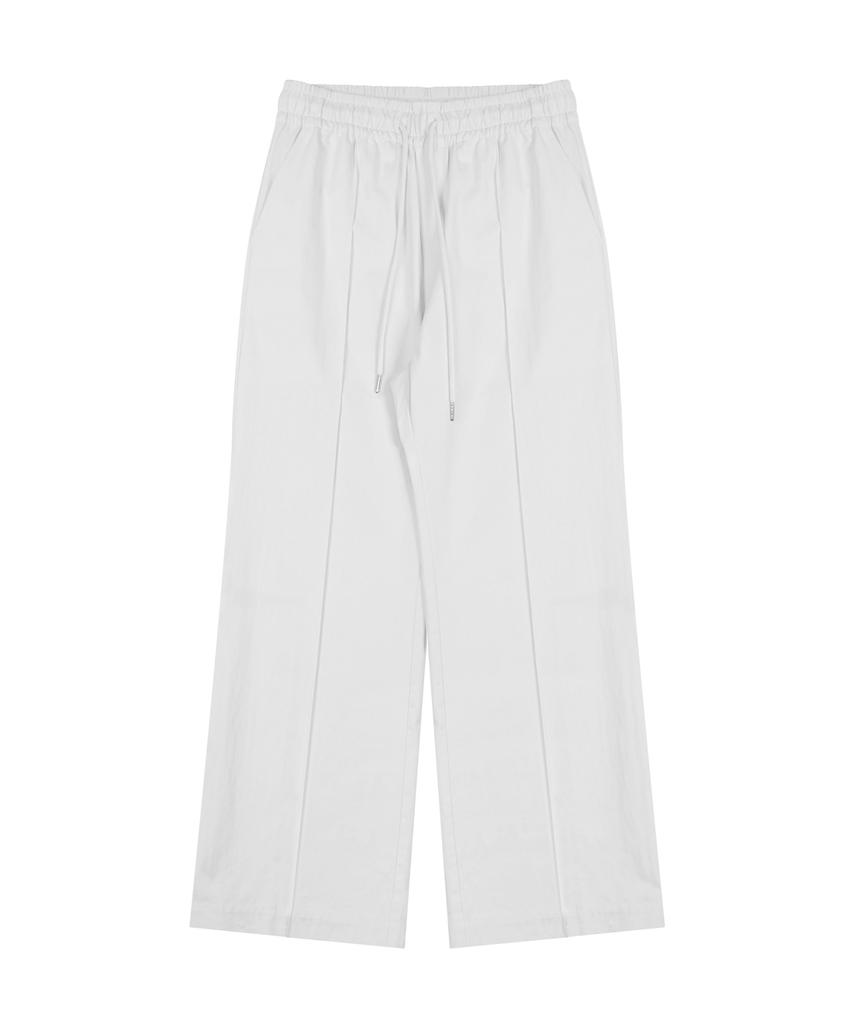 Nodeuyuumeon Cotton Relax Elastic Waist Pants [White]