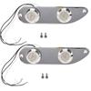 2PCS Silver Prewired Guitar Control Plate Metal Guitar Parts Guitar Accessories  Electric Guitar