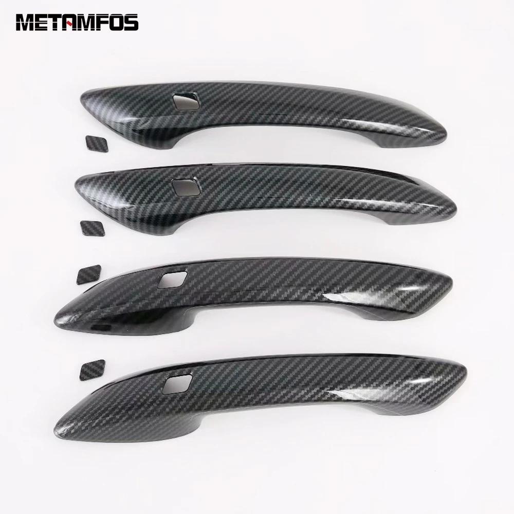Side Door Handle Bowl Cover Trim For Hyundai Sonata -   Carbon Fiber Protector Exterior Accessories Car Styling