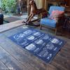 Azumaya-kk Rug, Blue, 90cm Wide x 130cm Deep, TTR-154BL