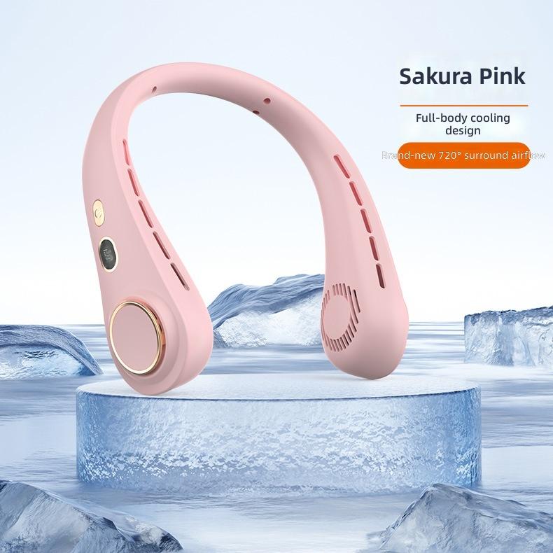 In Stock Neck Fan Blade Free Portable Outdoor Hands-free Rechargeable 2000mAh Both Male and Female Use Home Appliance