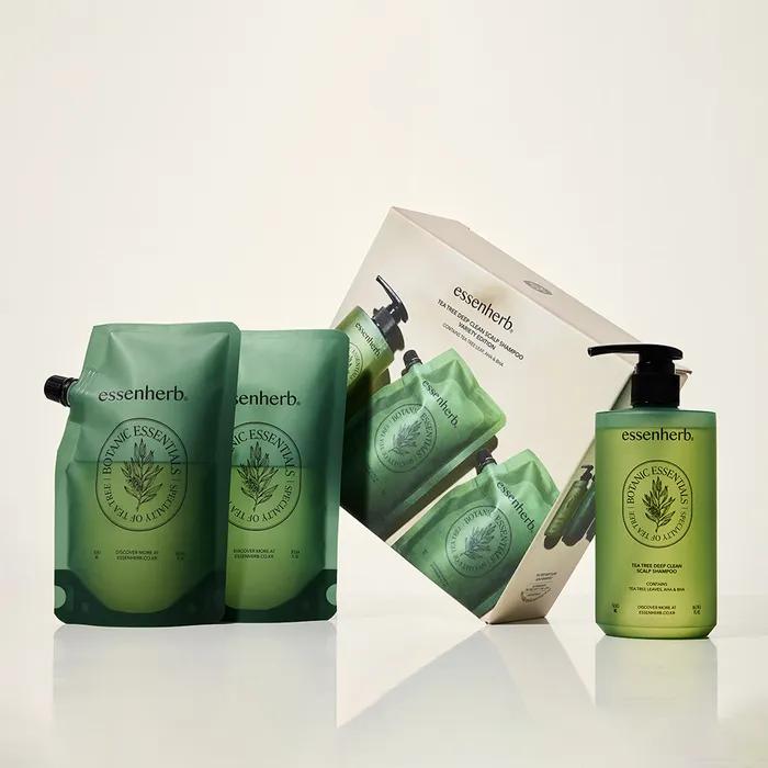 Tea Tree Deep Clean Scalp Shampoo Variety Edition (Main Product 500ml + Refill 300mlx2EA)