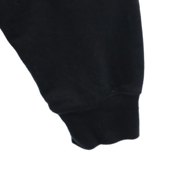 Independent Print Long Sleeve Sweatshirts M Black Brushed Back Pullover Men's Used